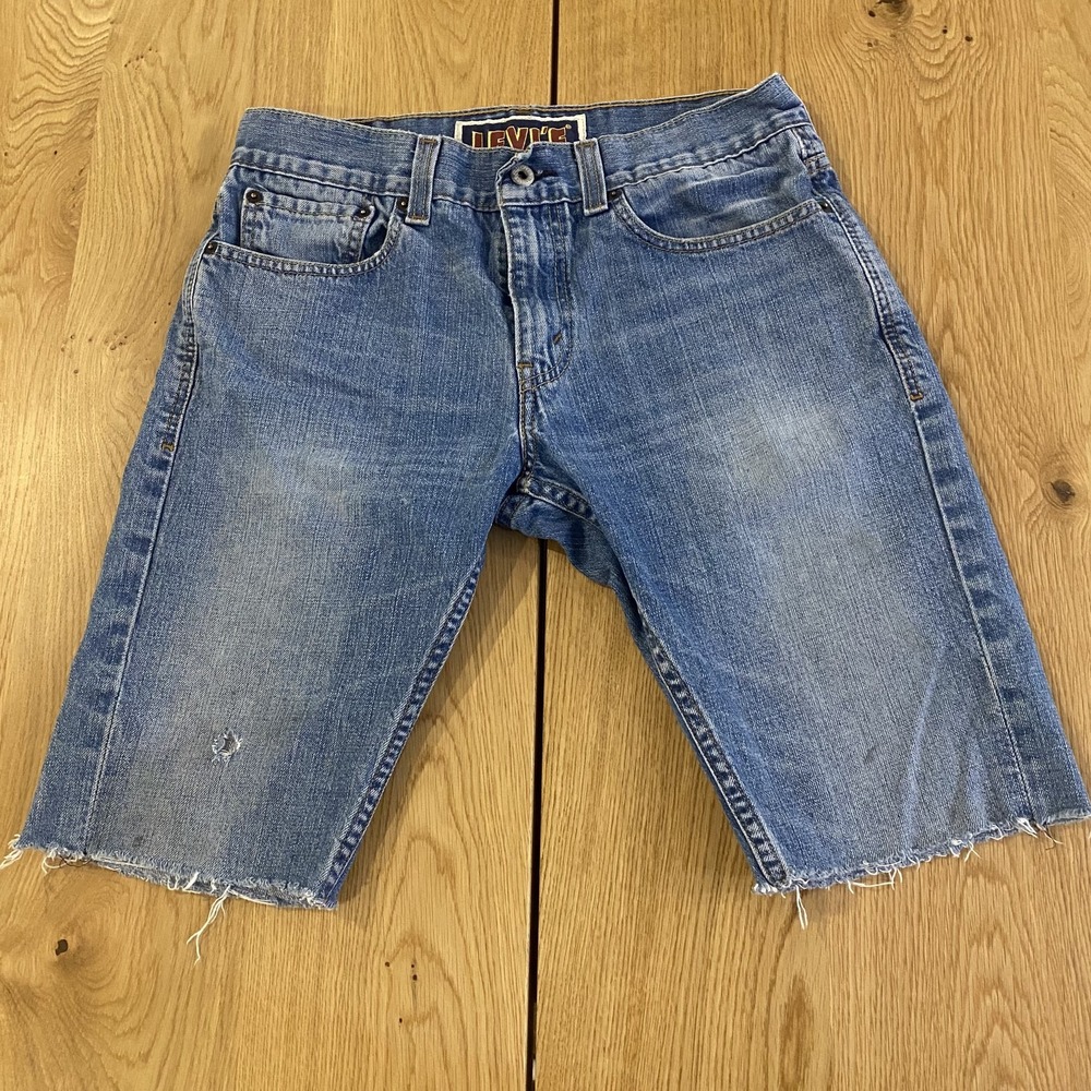 Vintage Levi's The Original Jeans Skinny Fit 511 Jorts Blue Denim 32 (fits 30) *